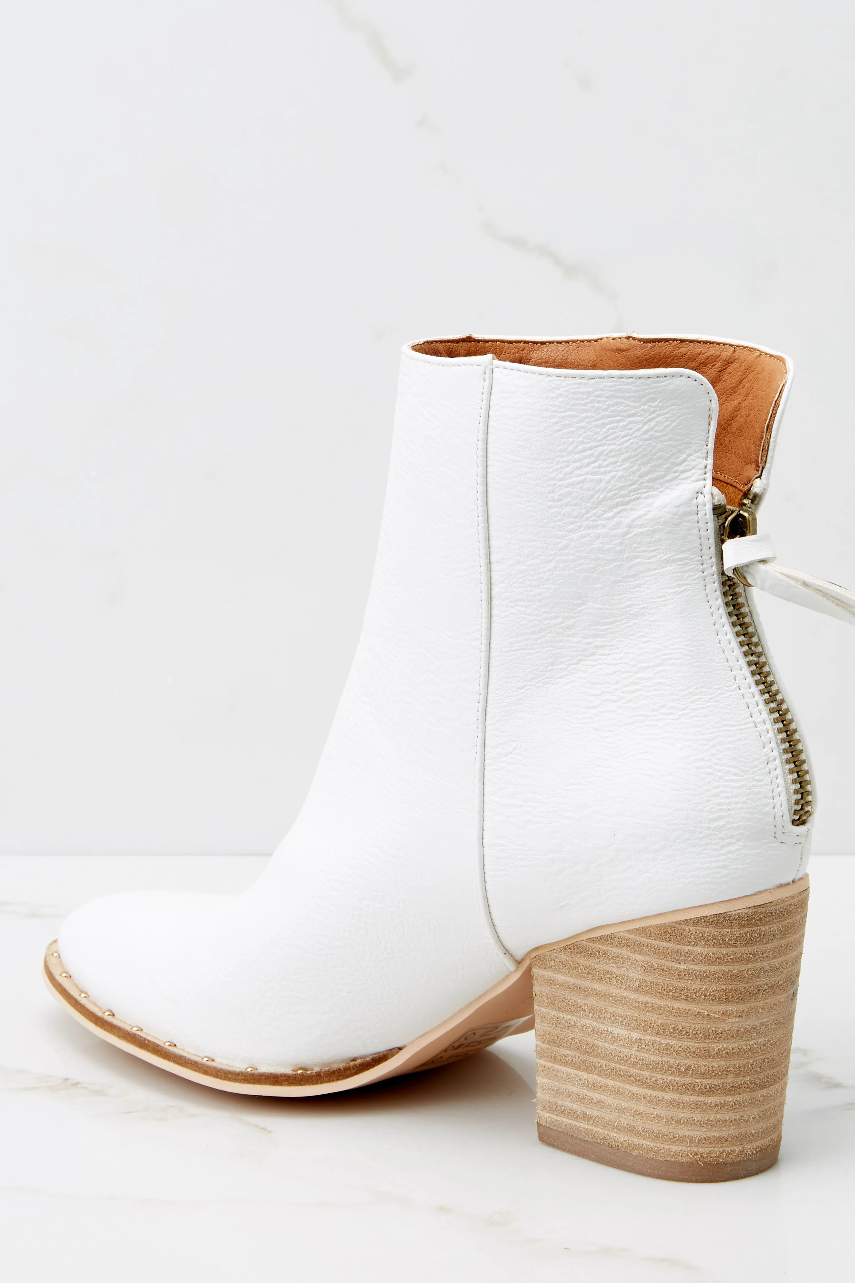 Taking These With Me White Ankle Booties