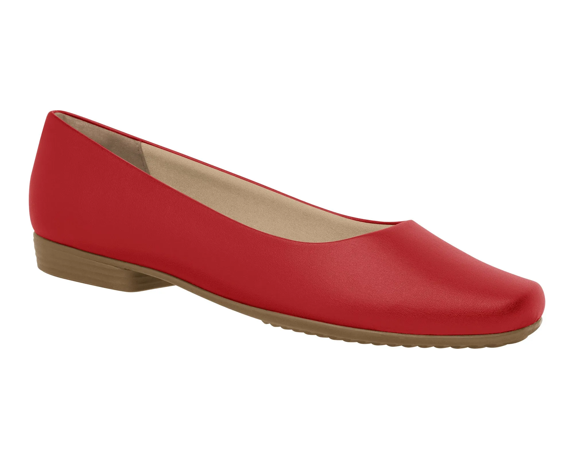 These flats in ruby color, with their flat outsole, have a comfortable look and give a boost to more casual and laid-back outfits Ref: 250115-546