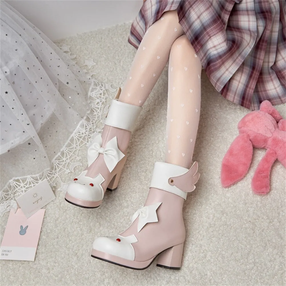 Winged Bunny Booties