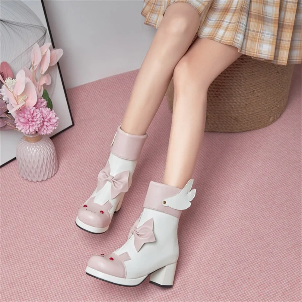 Winged Bunny Booties