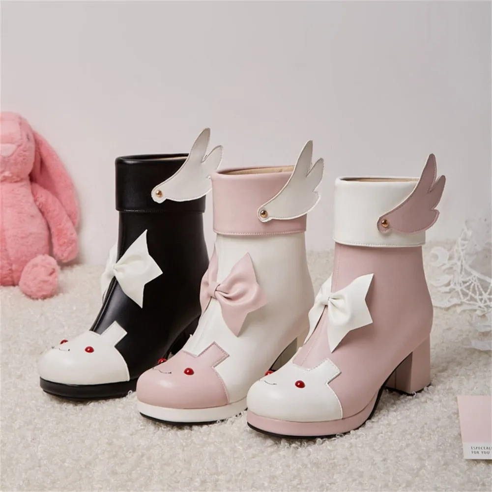 Winged Bunny Booties