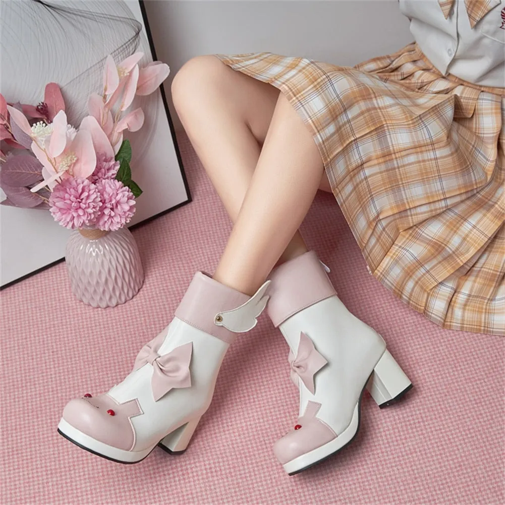 Winged Bunny Booties