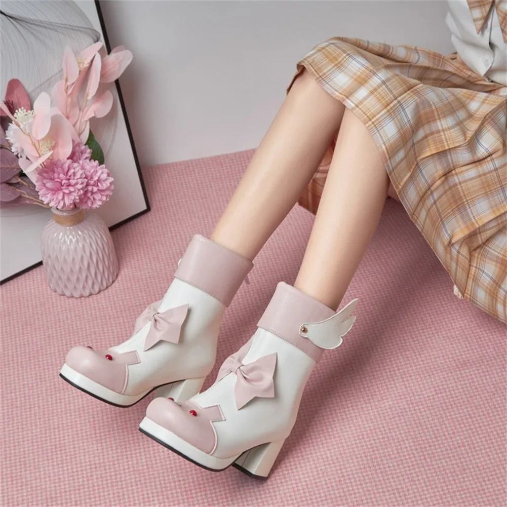 Winged Bunny Booties