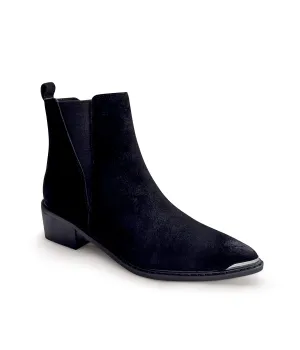 Wylie Suede Ankle Boot in Black